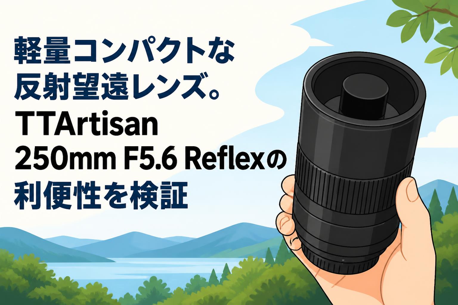 軽量コンパクトな反射望遠レンズ。TTArtisan 250mm F5.6 Reflexの利便性を検証