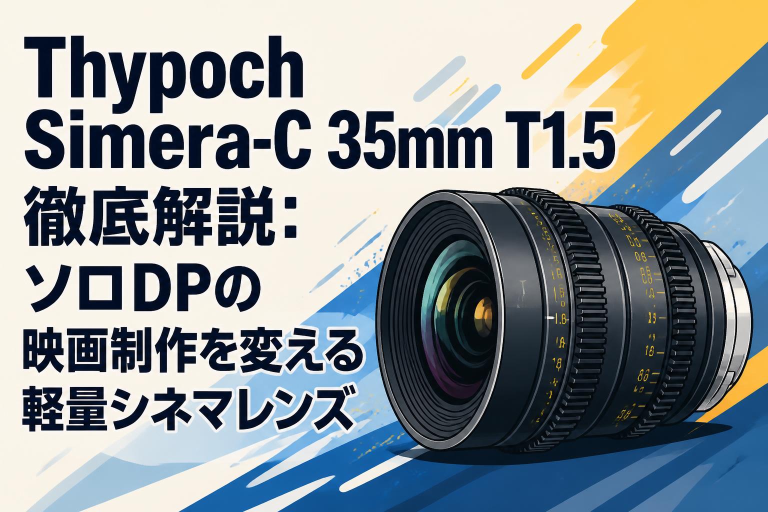 Thypoch Simera-C 35mm T1.5徹底解説：ソロDPの映画制作を変える軽量シネマレンズ