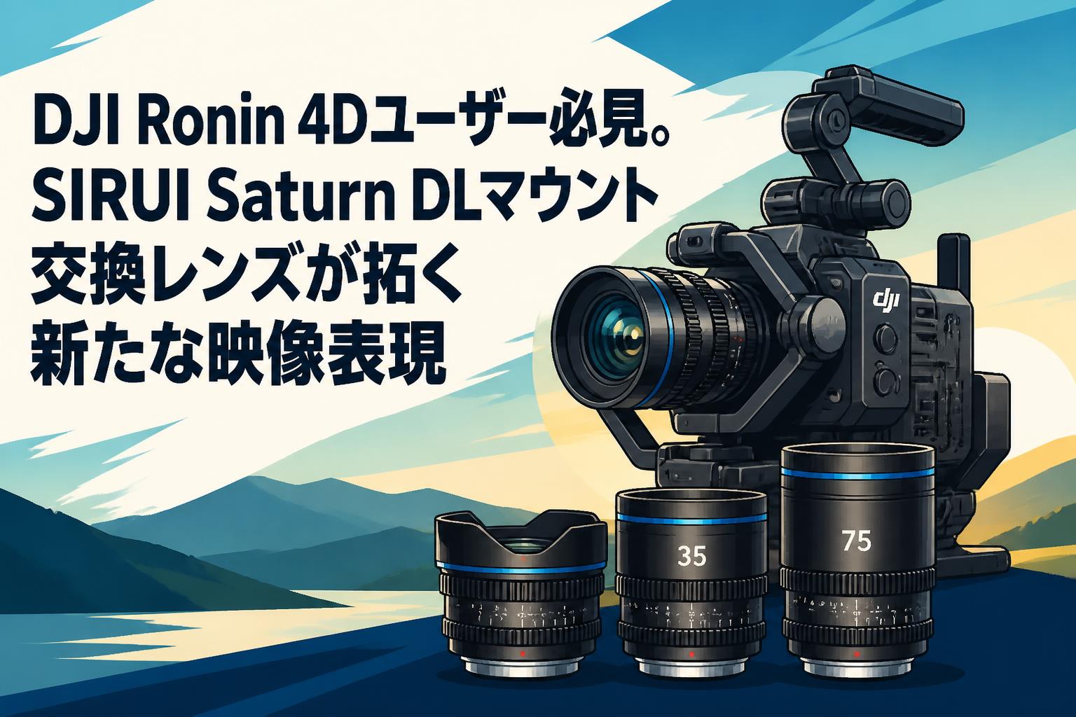 DJI Ronin 4Dユーザー必見。SIRUI Saturn DLマウント交換レンズが拓く新たな映像表現