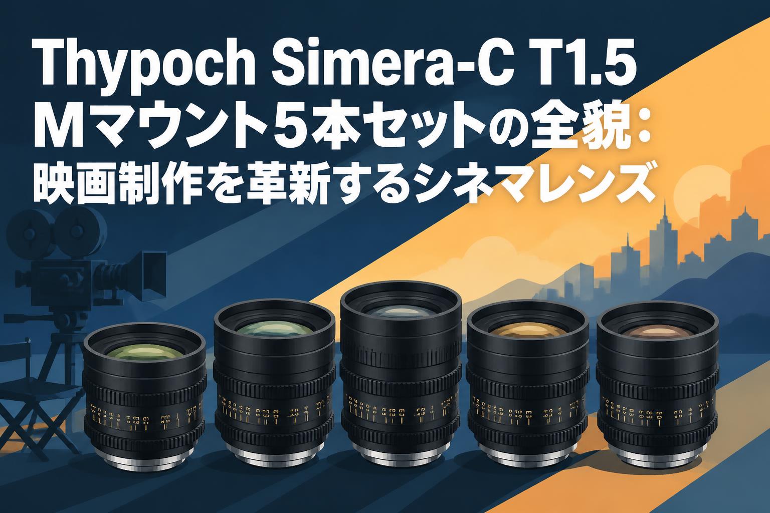 Thypoch Simera-C T1.5 Mマウント5本セットの全貌：映画制作を革新するシネマレンズ