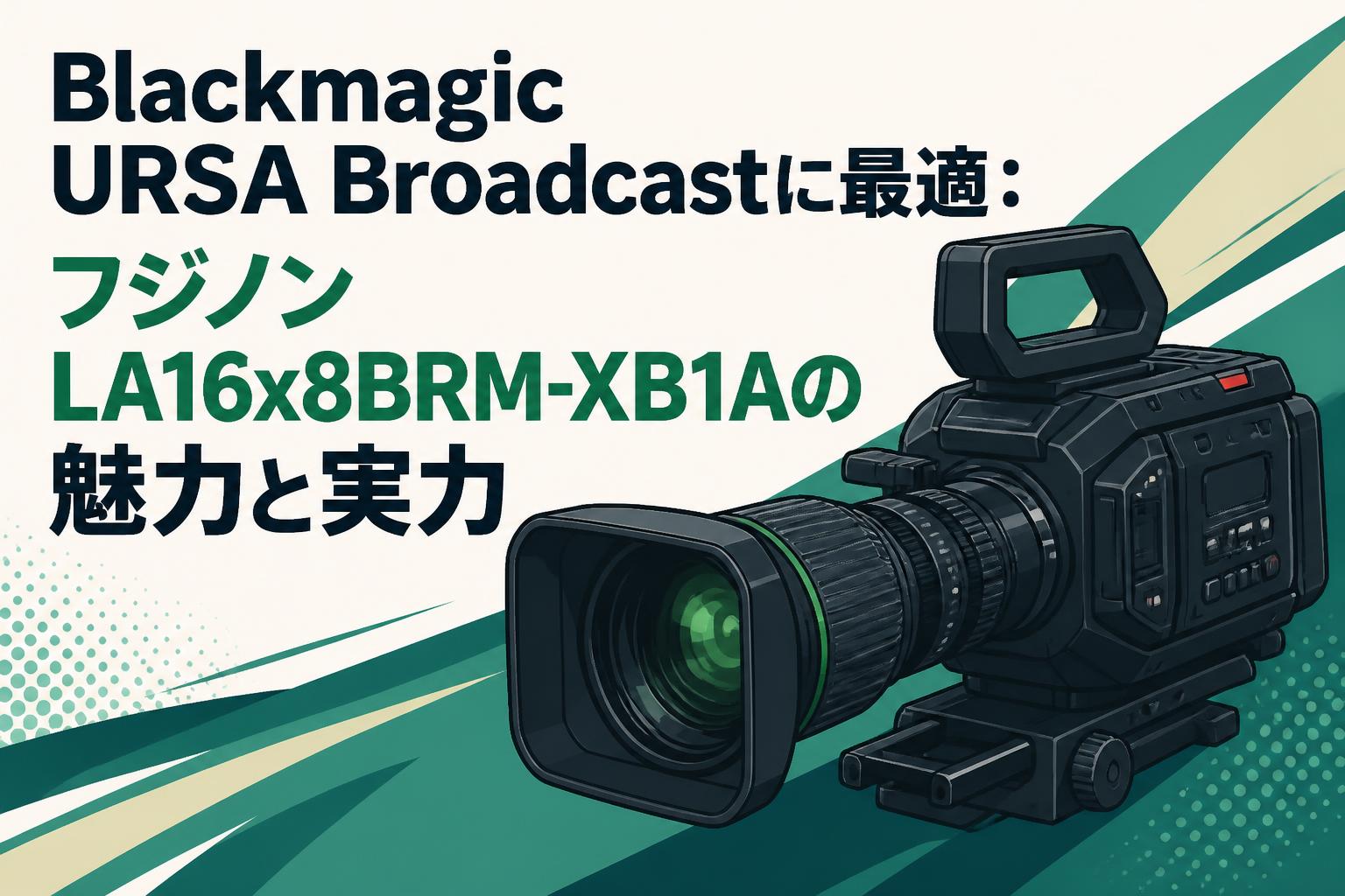 Blackmagic URSA Broadcastに最適：フジノンLA16x8BRM-XB1Aの魅力と実力