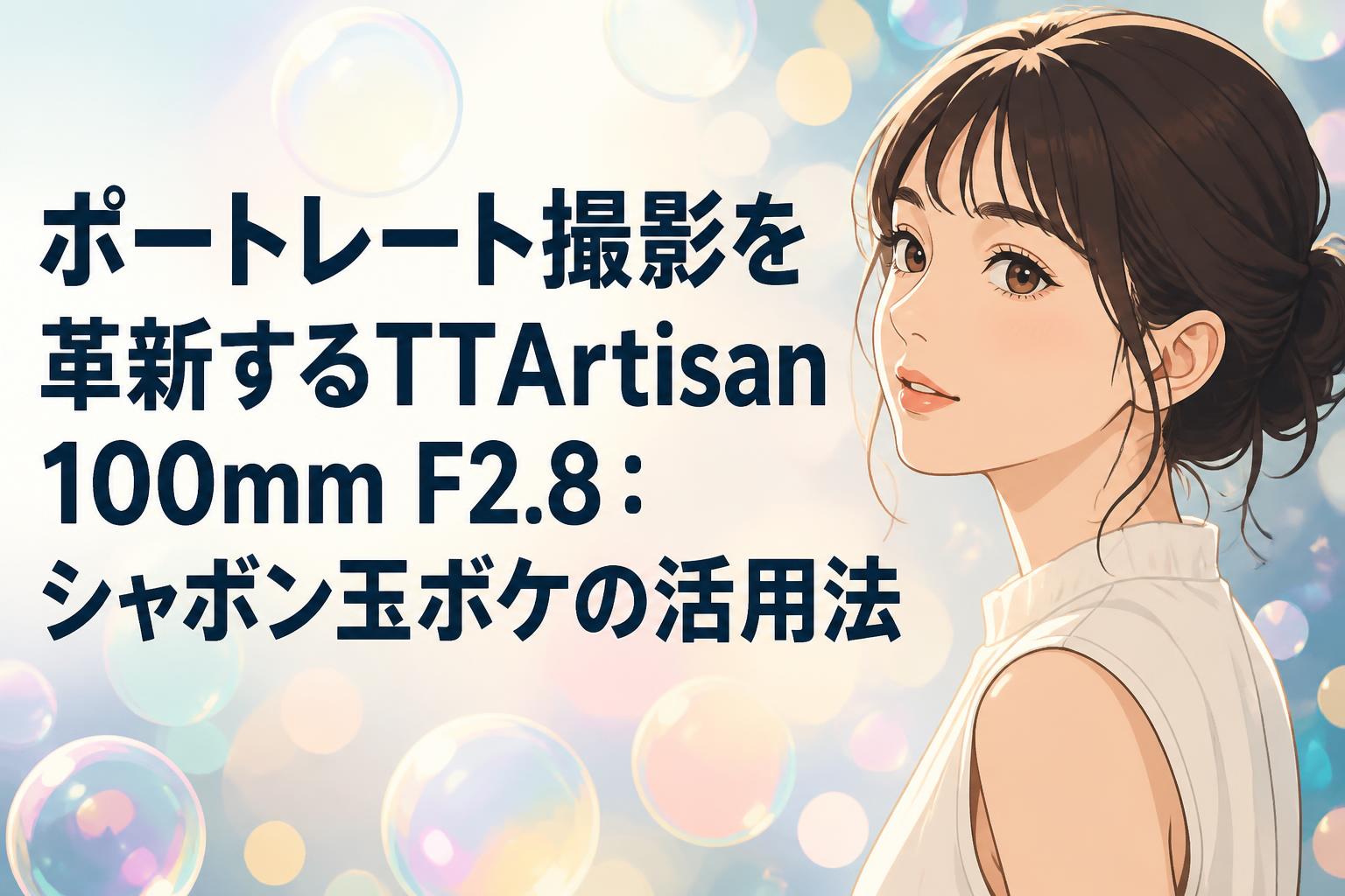 ポートレート撮影を革新するTTArtisan 100mm F2.8：シャボン玉ボケの活用法