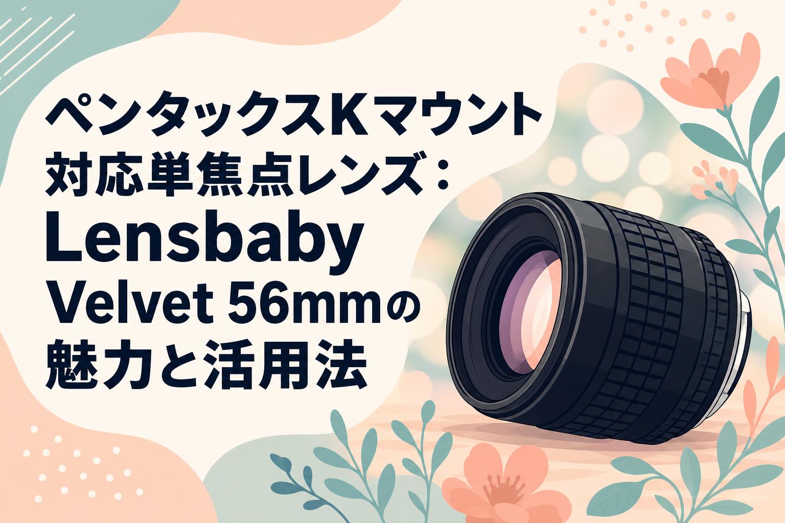 ペンタックスKマウント対応単焦点レンズ：Lensbaby Velvet 56mmの魅力と活用法
