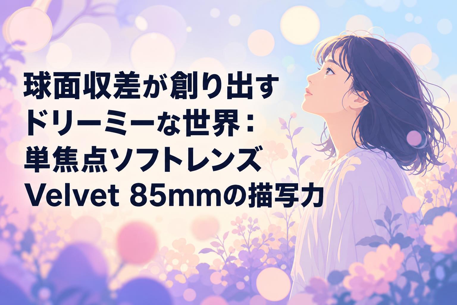 球面収差が創り出すドリーミーな世界：単焦点ソフトレンズVelvet 85mmの描写力