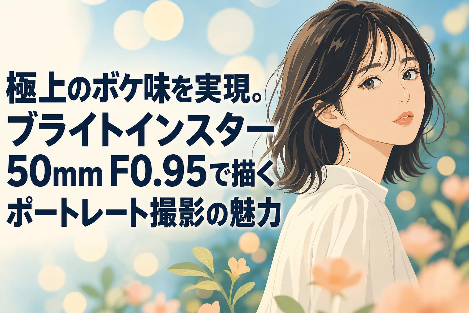 極上のボケ味を実現。ブライトインスター50mm F0.95で描くポートレート撮影の魅力
