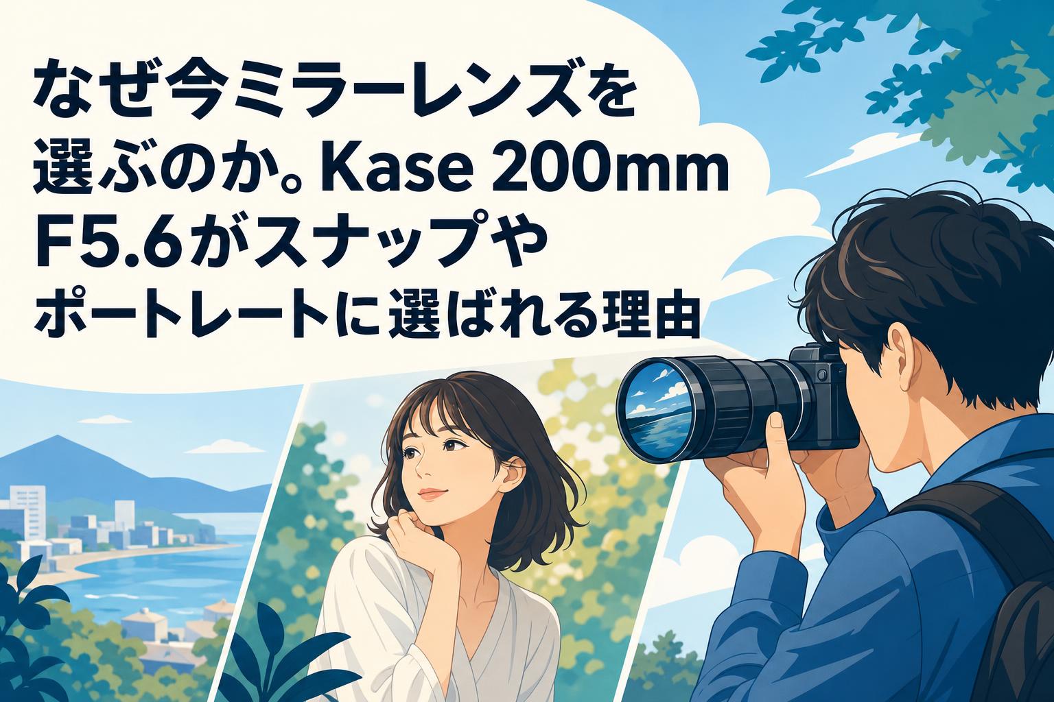 なぜ今ミラーレンズを選ぶのか。Kase 200mm F5.6がスナップやポートレートに選ばれる理由