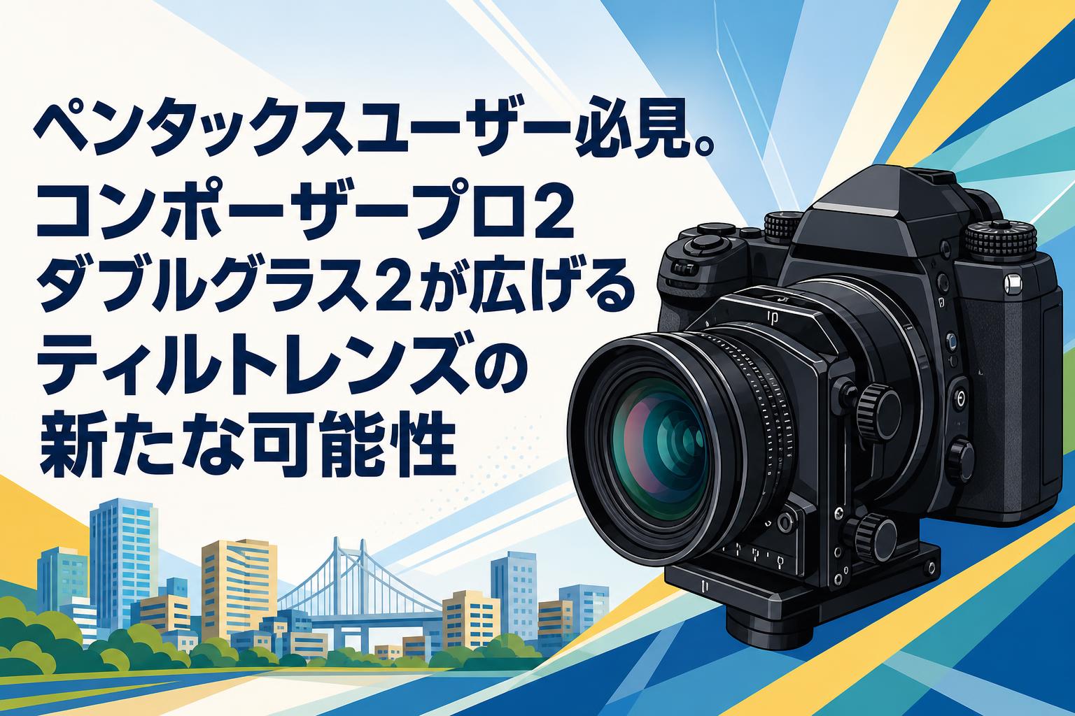 ペンタックスユーザー必見。コンポーザープロ2 ダブルグラス2が広げるティルトレンズの新たな可能性