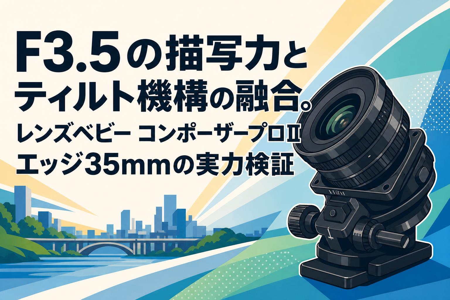 F3.5の描写力とティルト機構の融合。レンズベビー コンポーザープロⅡ エッジ35mmの実力検証