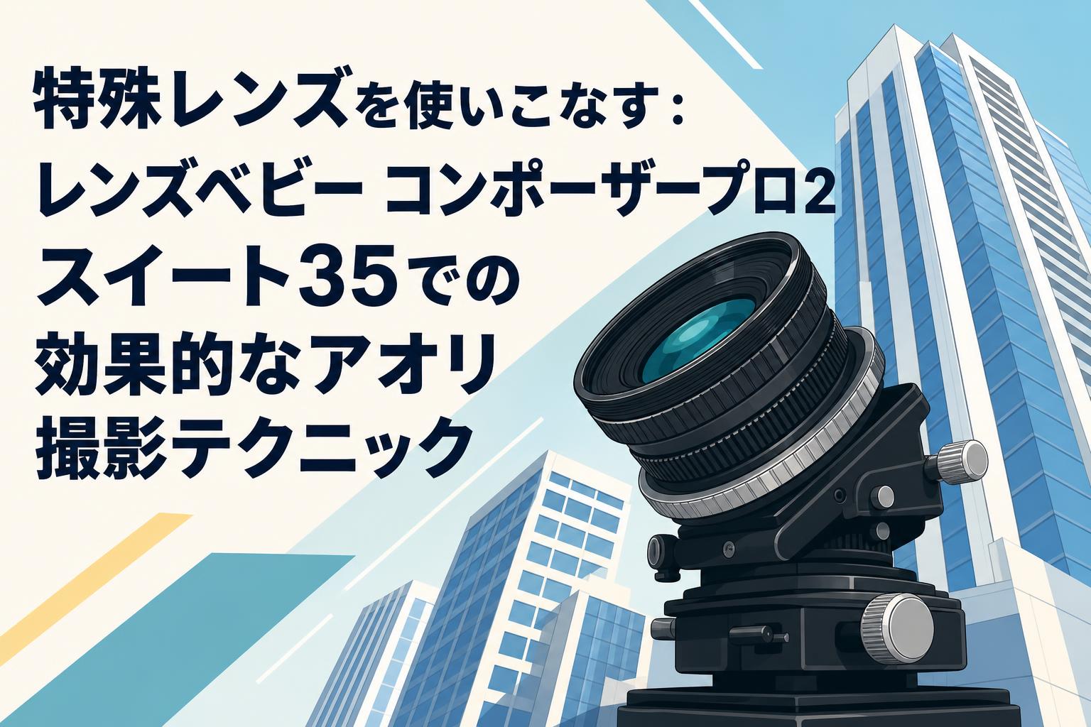 特殊レンズを使いこなす：レンズベビー コンポーザープロ2 スイート35での効果的なアオリ撮影テクニック