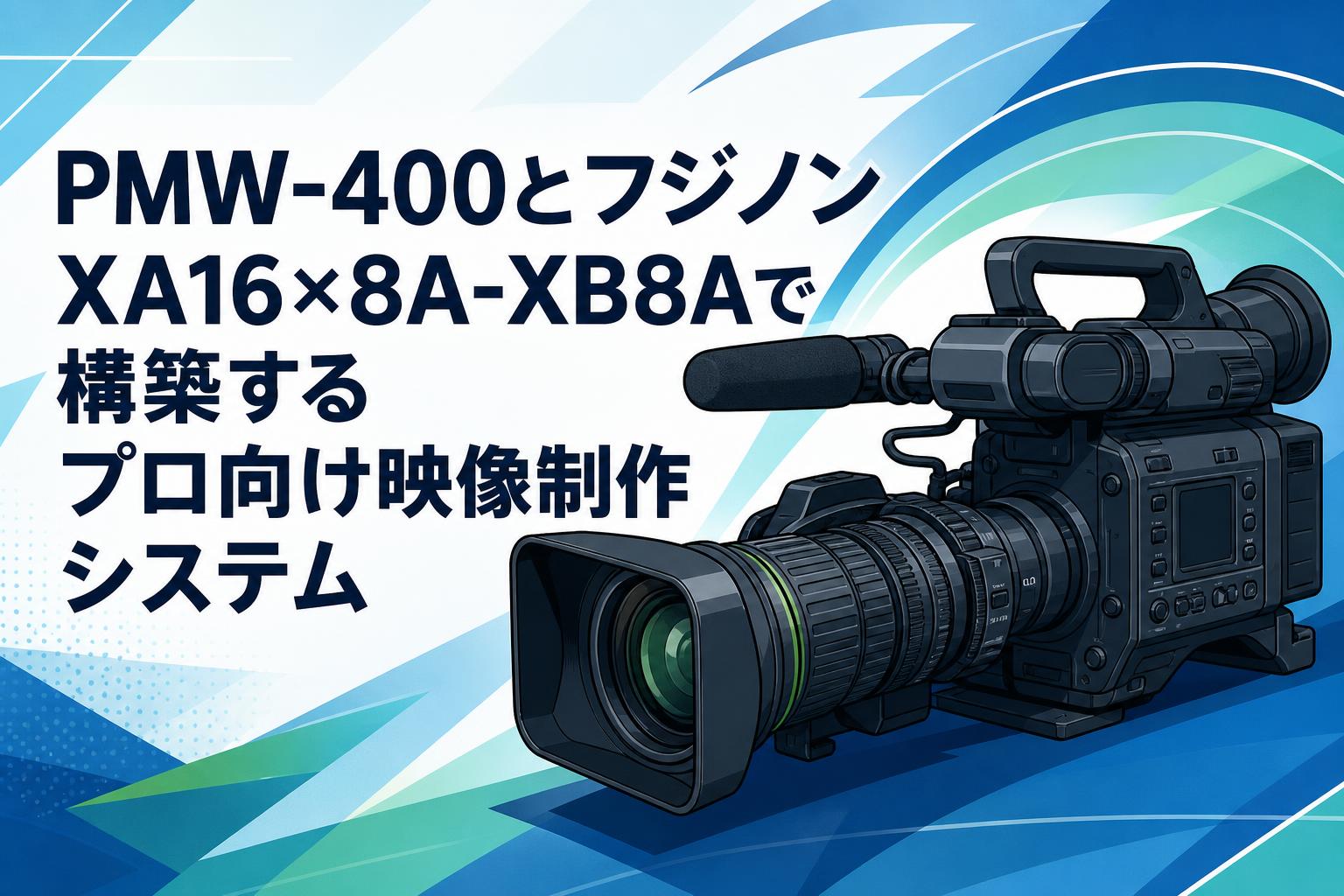 PMW-400とフジノンXA16×8A-XB8Aで構築するプロ向け映像制作システム