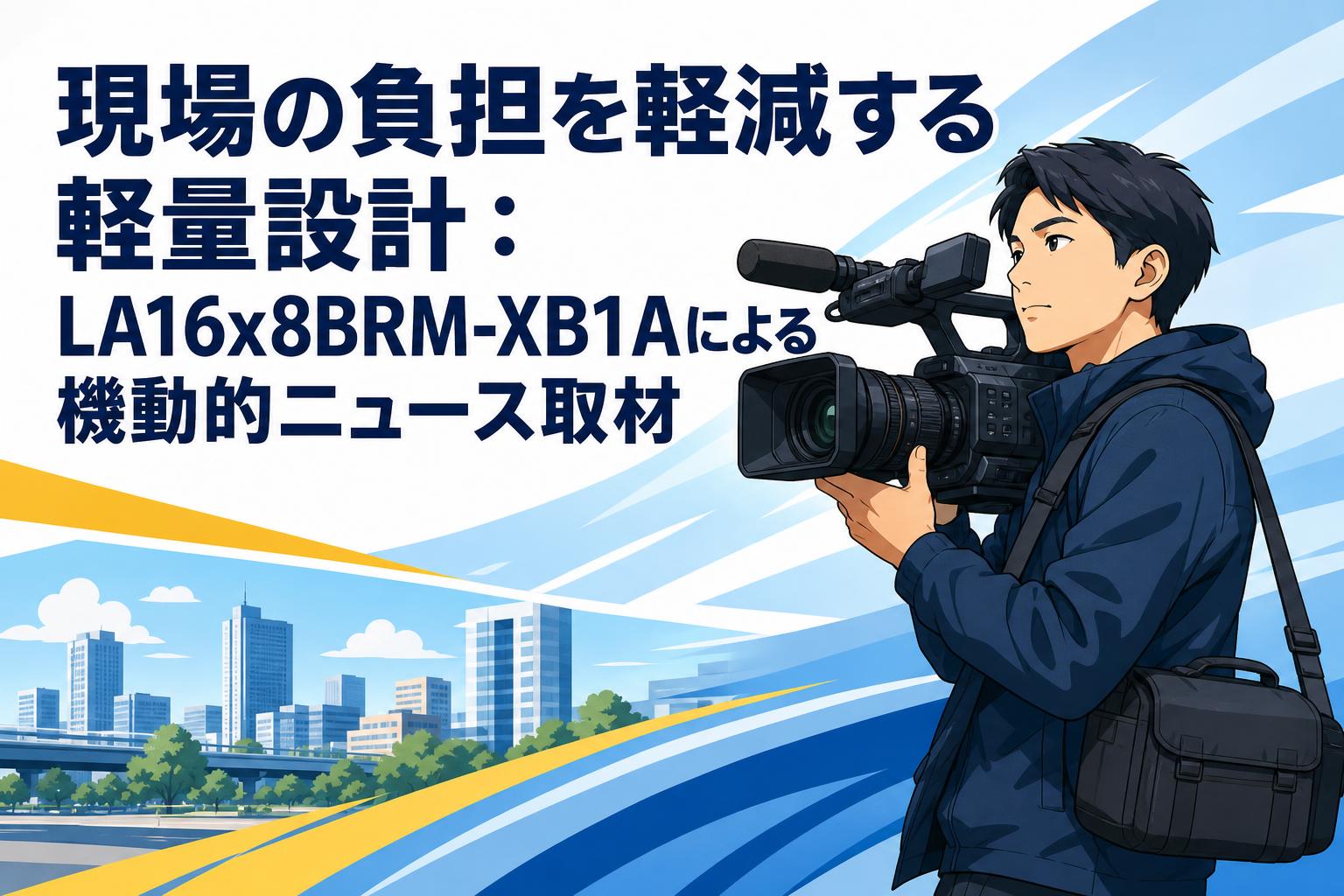 現場の負担を軽減する軽量設計：LA16x8BRM-XB1Aによる機動的ニュース取材