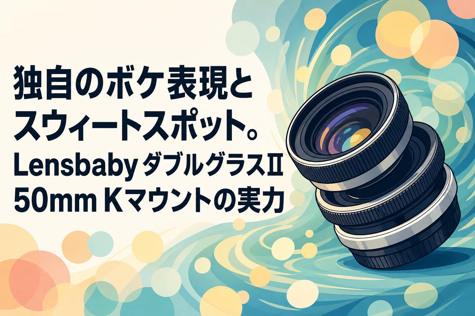 独自のボケ表現とスウィートスポット。Lensbaby ダブルグラスⅡ 50mm Kマウントの実力