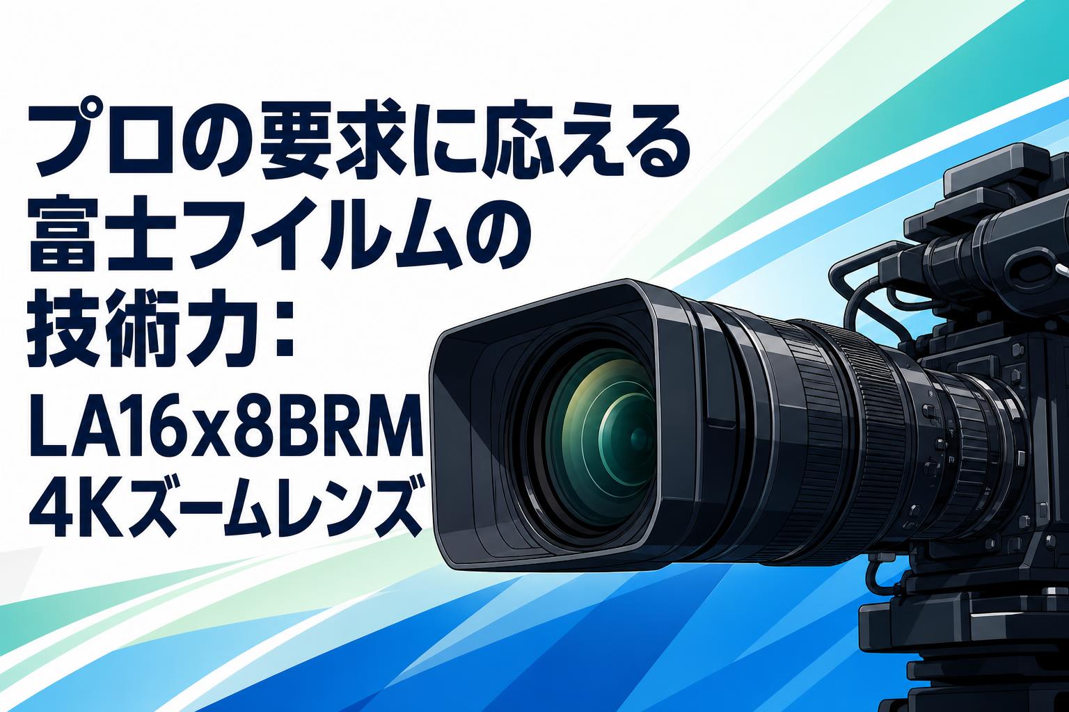 プロの要求に応える富士フイルムの技術力：LA16x8BRM 4Kズームレンズ