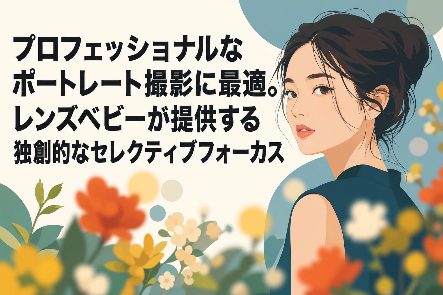 プロフェッショナルなポートレート撮影に最適。レンズベビーが提供する独創的なセレクティブフォーカス