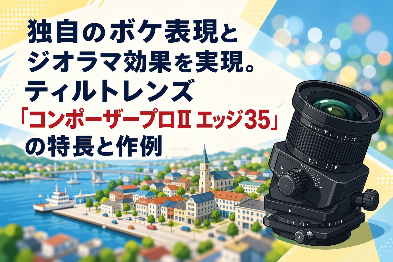 独自のボケ表現とジオラマ効果を実現。ティルトレンズ「コンポーザープロⅡ エッジ35」の特長と作例