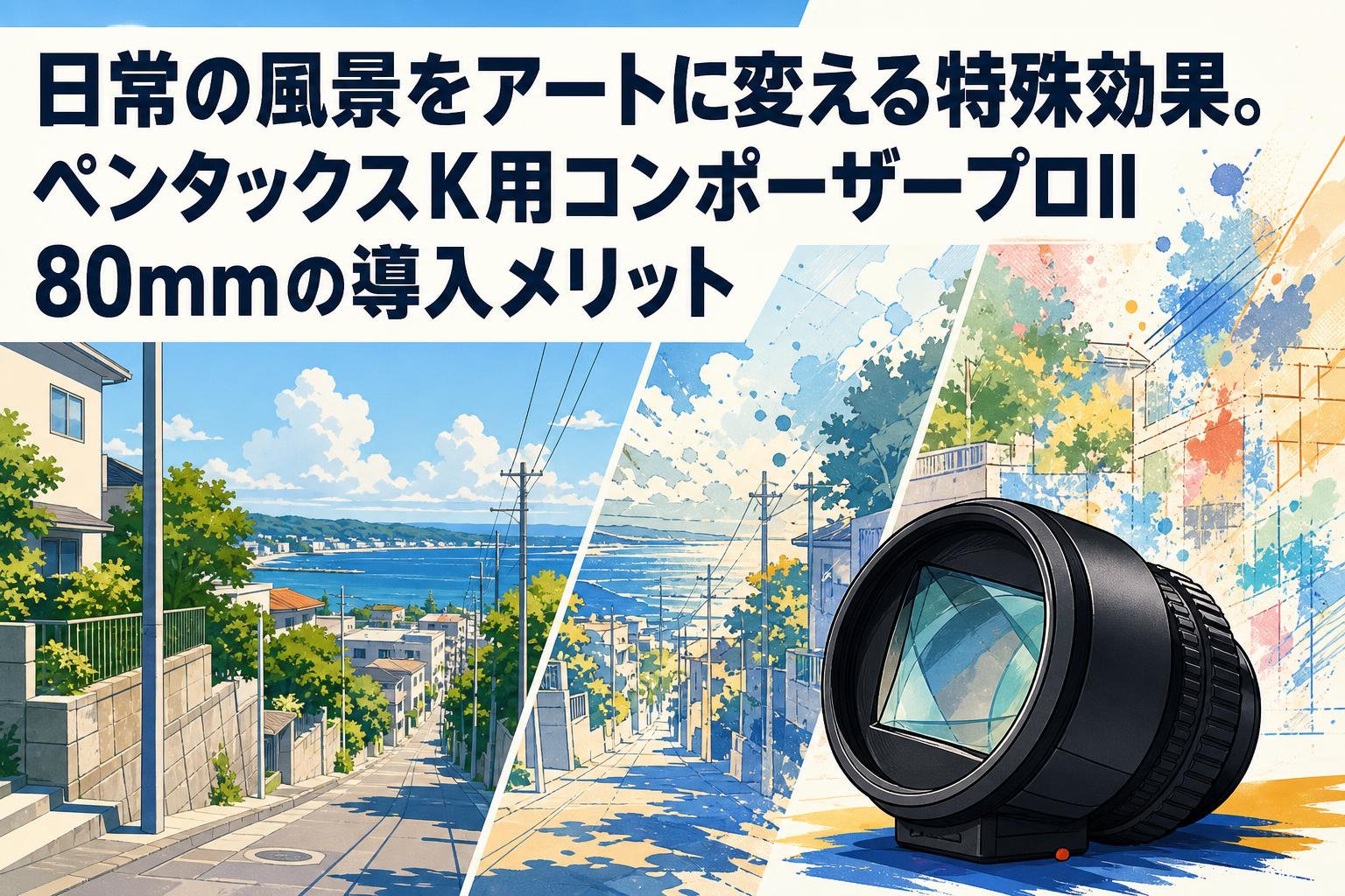 日常の風景をアートに変える特殊効果。ペンタックスK用コンポーザープロII 80mmの導入メリット