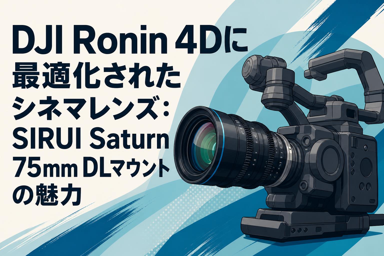 DJI Ronin 4Dに最適化されたシネマレンズ：SIRUI Saturn 75mm DLマウントの魅力