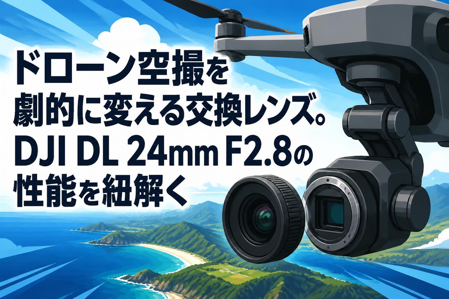 ドローン空撮を劇的に変える交換レンズ。DJI DL 24mm F2.8の性能を紐解く