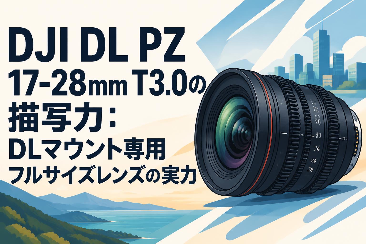 DJI DL PZ 17-28mm T3.0の描写力：DLマウント専用フルサイズレンズの実力