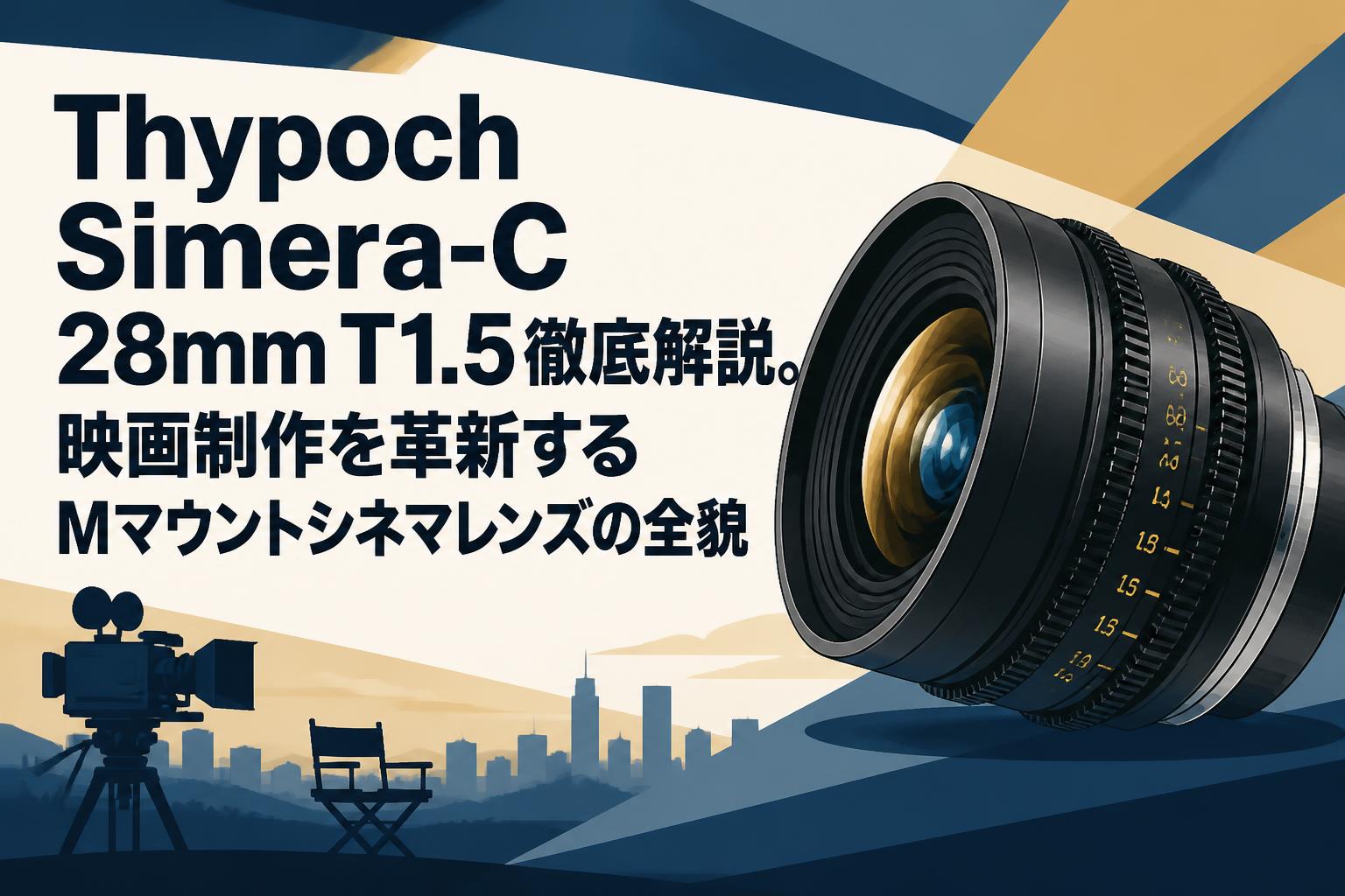 Thypoch Simera-C 28mm T1.5徹底解説。映画制作を革新するMマウントシネマレンズの全貌