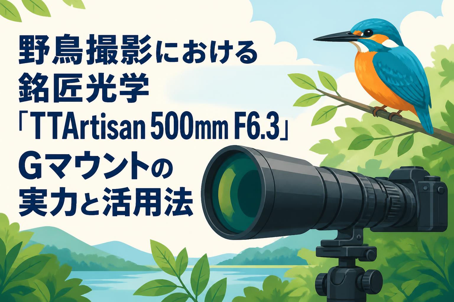 野鳥撮影における銘匠光学「TTArtisan 500mm F6.3」Gマウントの実力と活用法