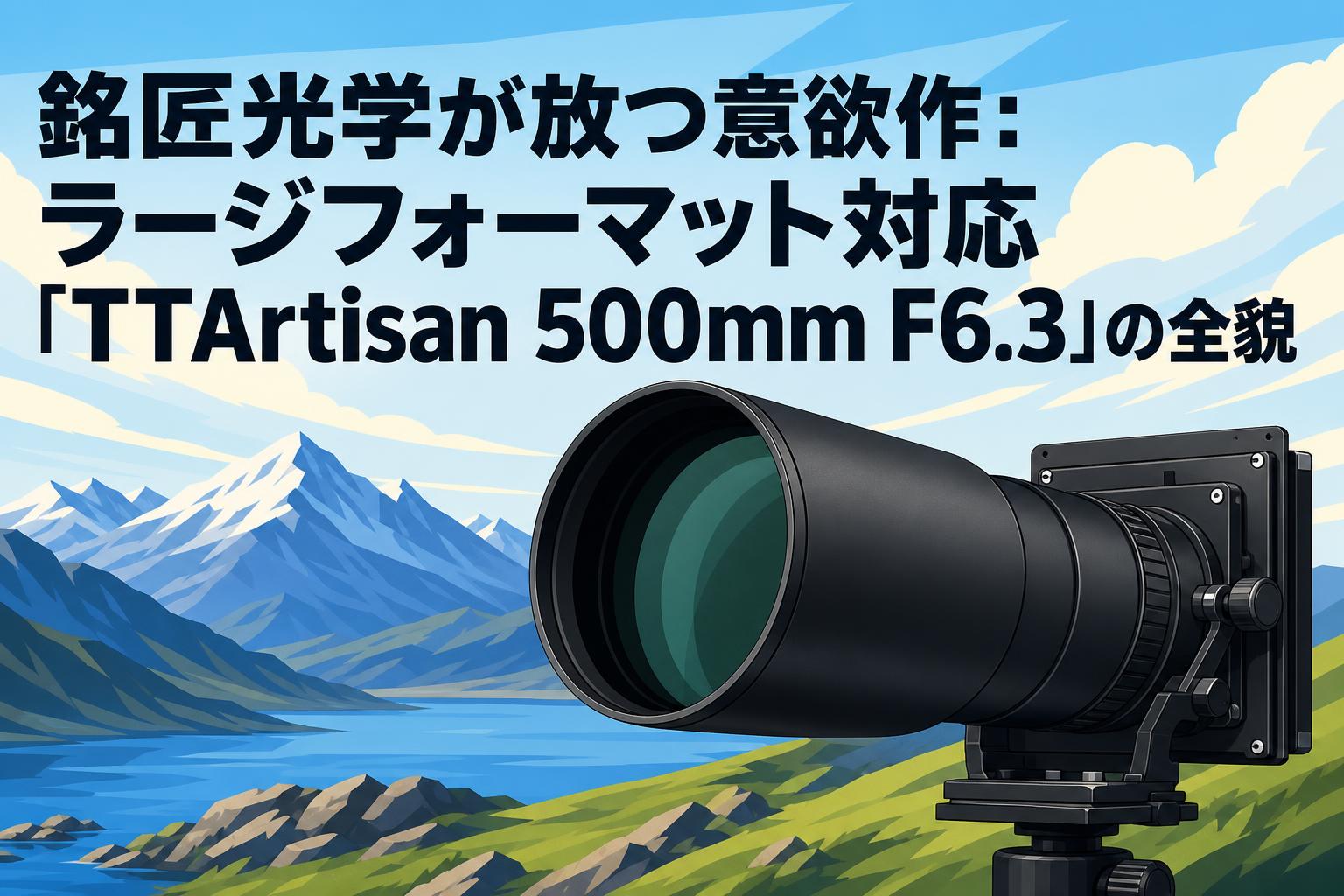 銘匠光学が放つ意欲作：ラージフォーマット対応「TTArtisan 500mm F6.3」の全貌