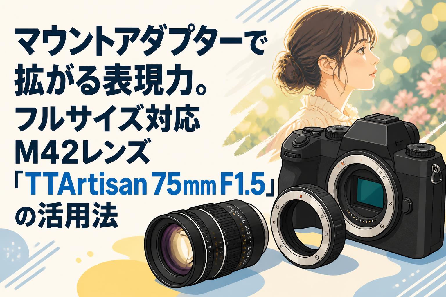 マウントアダプターで拡がる表現力。フルサイズ対応M42レンズ「TTArtisan 75mm F1.5」の活用法