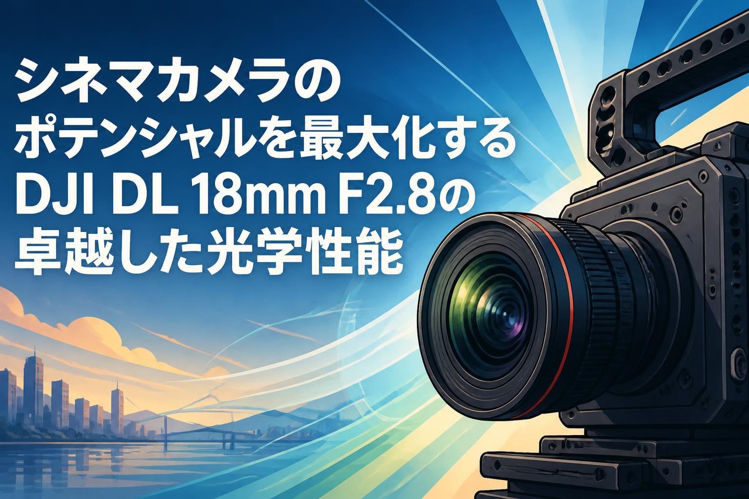 シネマカメラのポテンシャルを最大化するDJI DL 18mm F2.8の卓越した光学性能