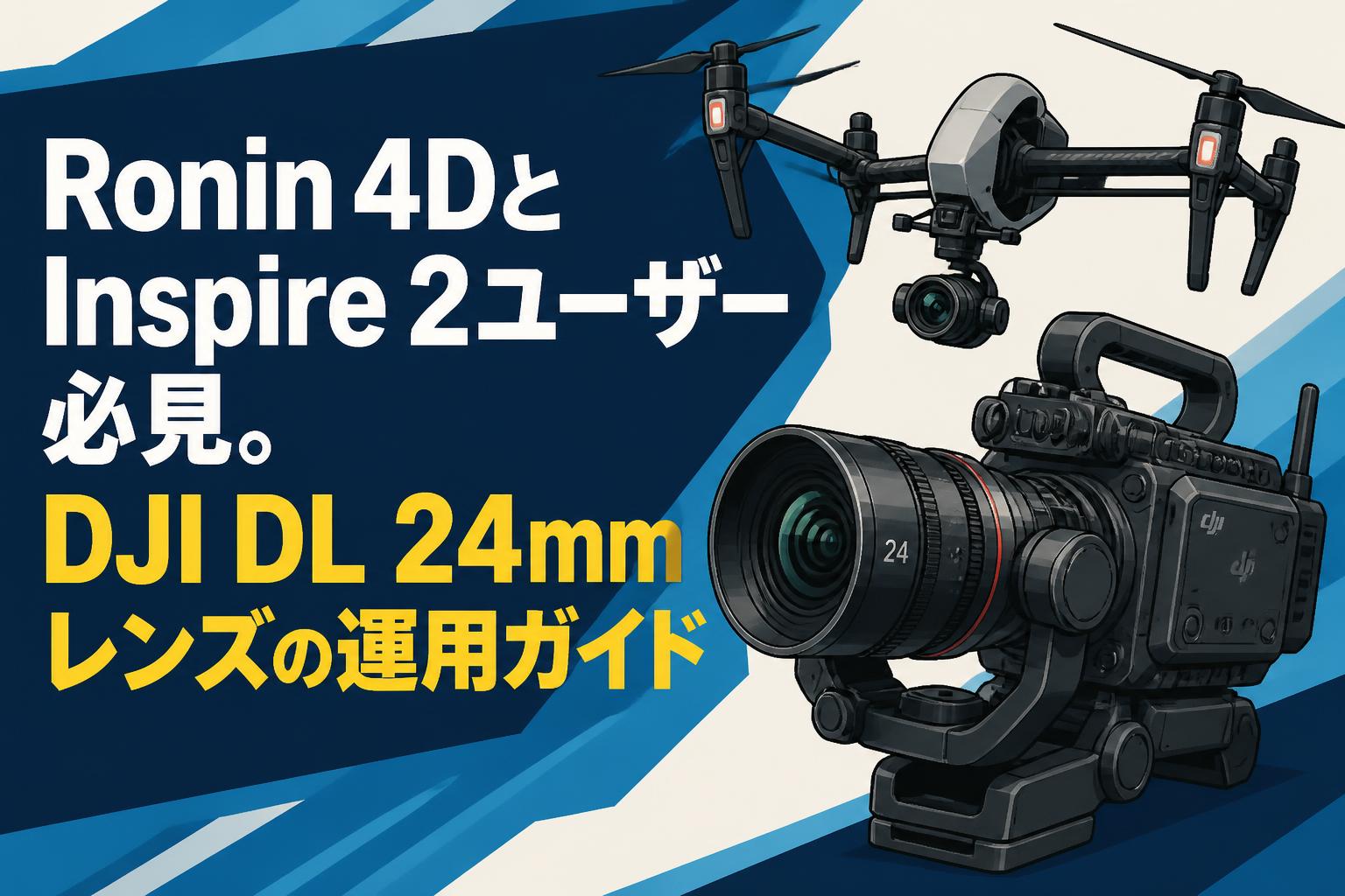 Ronin 4DとInspire 2ユーザー必見。DJI DL 24mmレンズの運用ガイド