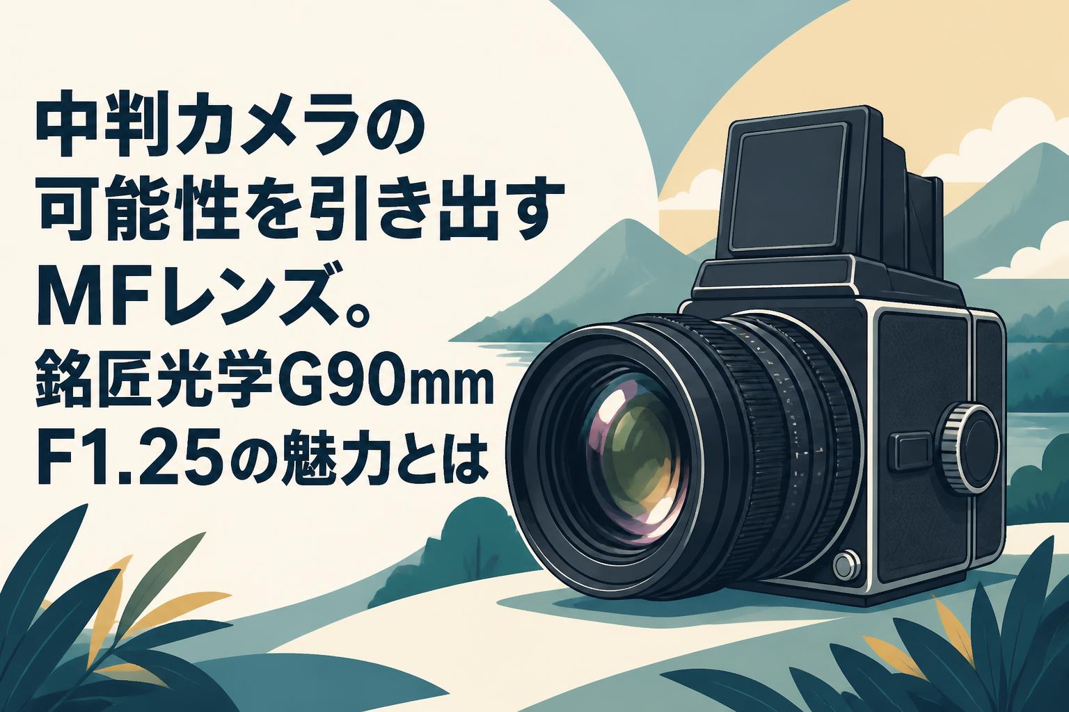 中判カメラの可能性を引き出すMFレンズ。銘匠光学G90mm F1.25の魅力とは