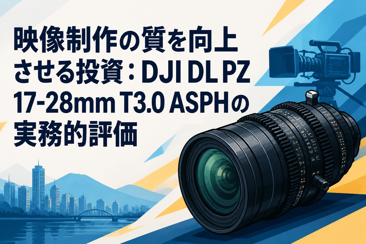 映像制作の質を向上させる投資：DJI DL PZ 17-28mm T3.0 ASPHの実務的評価