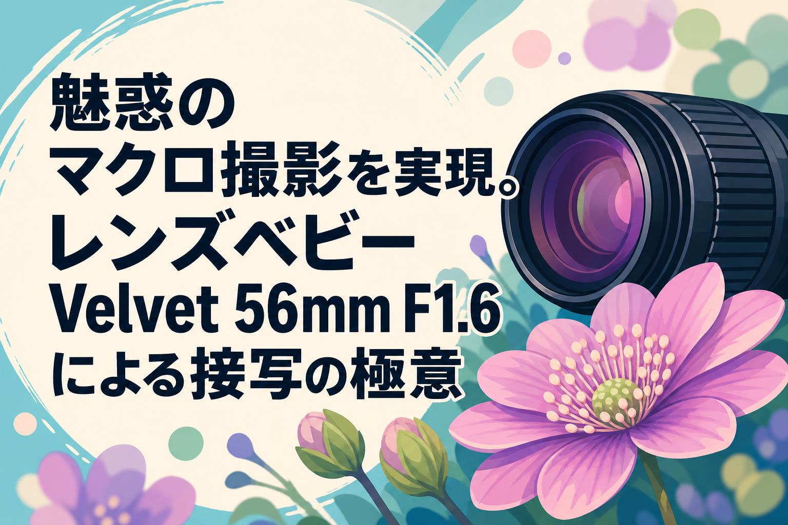 魅惑のマクロ撮影を実現。レンズベビー Velvet 56mm F1.6による接写の極意