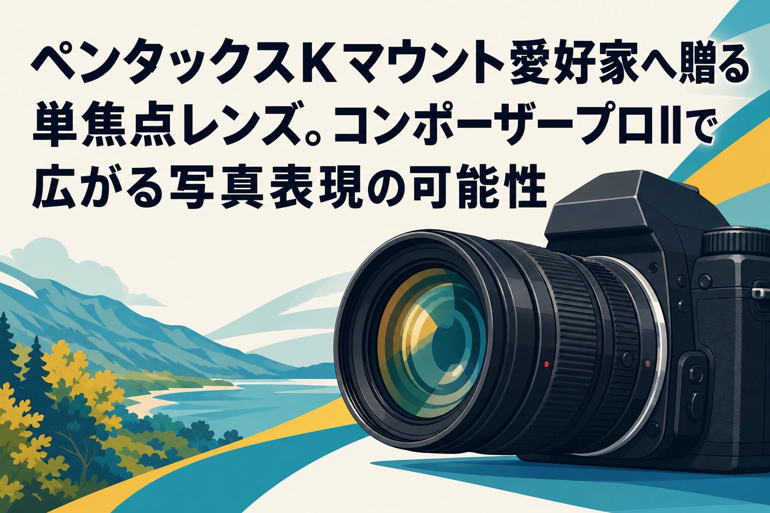 ペンタックスKマウント愛好家へ贈る単焦点レンズ。コンポーザープロIIで広がる写真表現の可能性