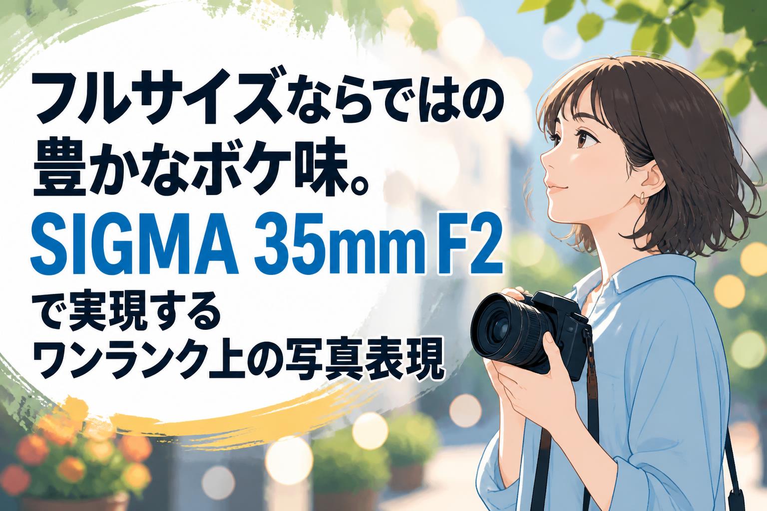 フルサイズならではの豊かなボケ味。SIGMA 35mm F2で実現するワンランク上の写真表現