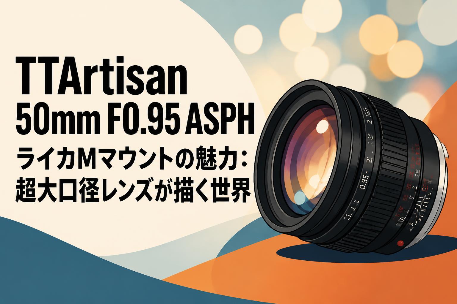 TTArtisan 50mm F0.95 ASPH ライカMマウントの魅力：超大口径レンズが描く世界