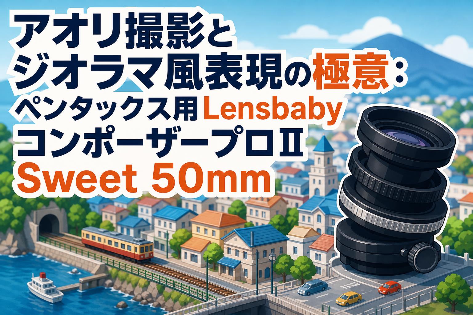 アオリ撮影とジオラマ風表現の極意：ペンタックス用Lensbaby コンポーザープロⅡ Sweet 50mm