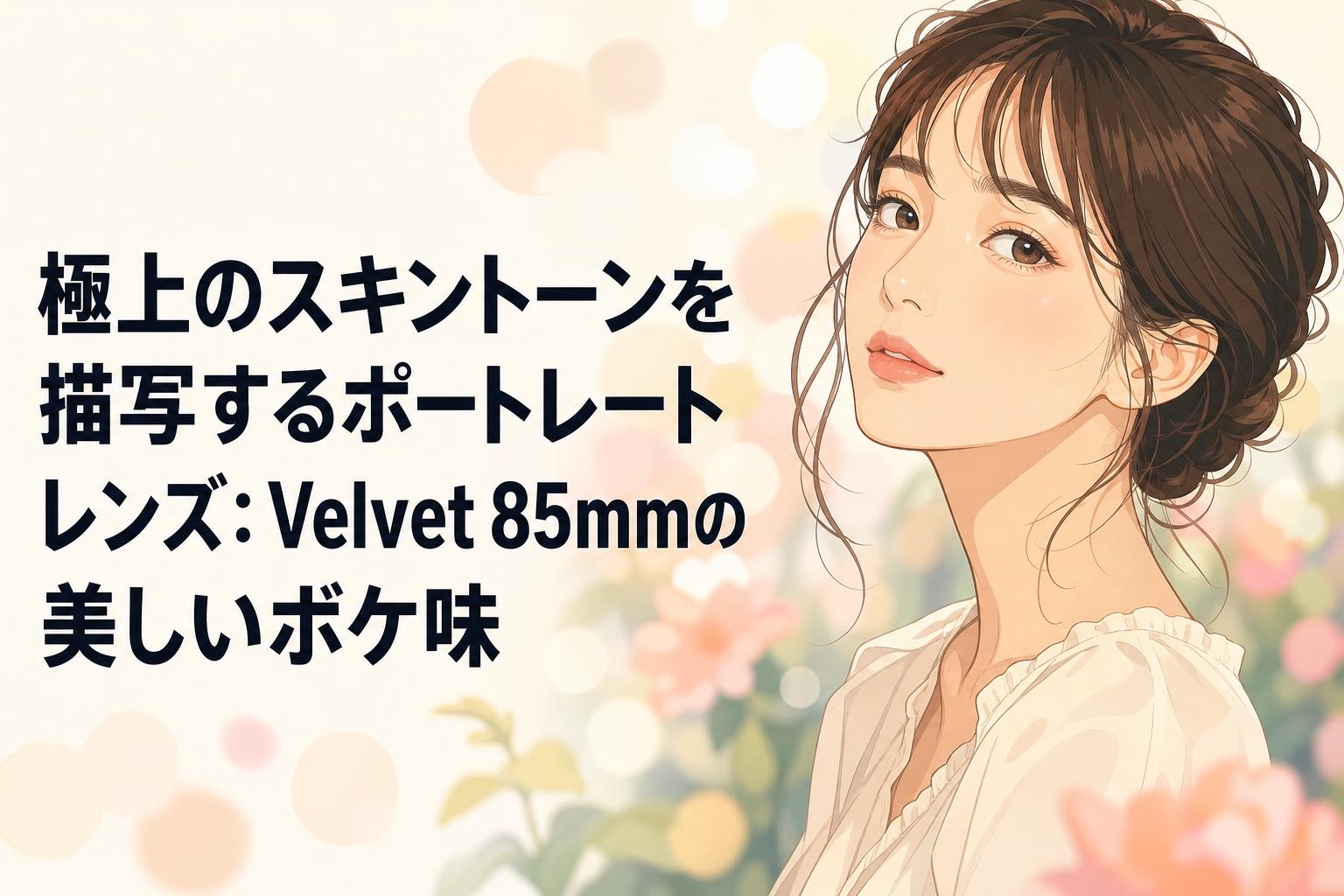 極上のスキントーンを描写するポートレートレンズ：Velvet 85mmの美しいボケ味
