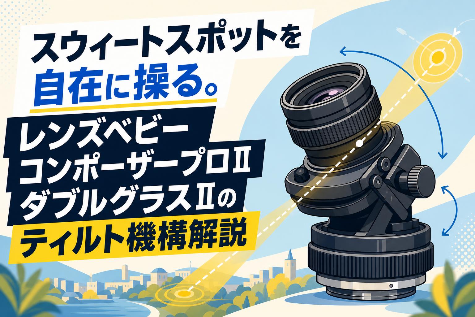 スウィートスポットを自在に操る。レンズベビー コンポーザープロⅡ ダブルグラスⅡのティルト機構解説