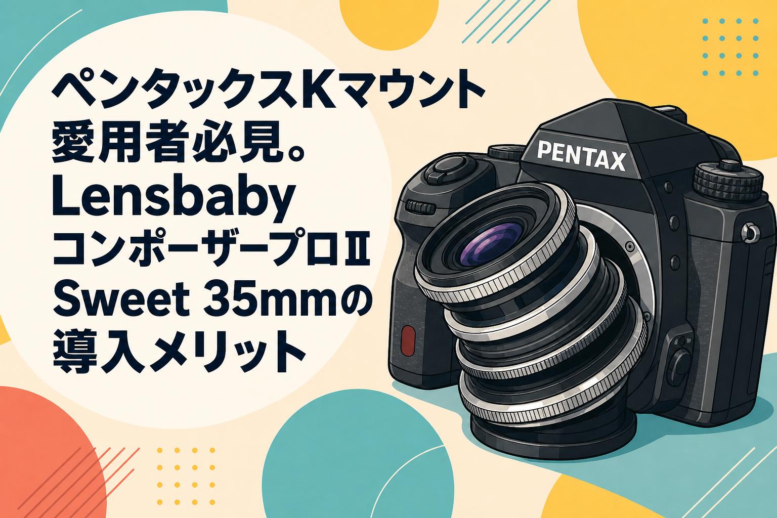 ペンタックスKマウント愛用者必見。Lensbaby コンポーザープロⅡ Sweet 35mmの導入メリット