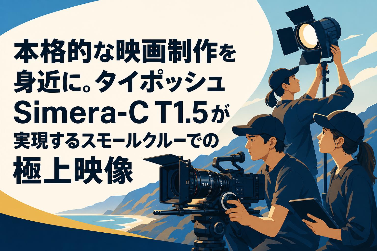 本格的な映画制作を身近に。タイポッシュ Simera-C T1.5が実現するスモールクルーでの極上映像