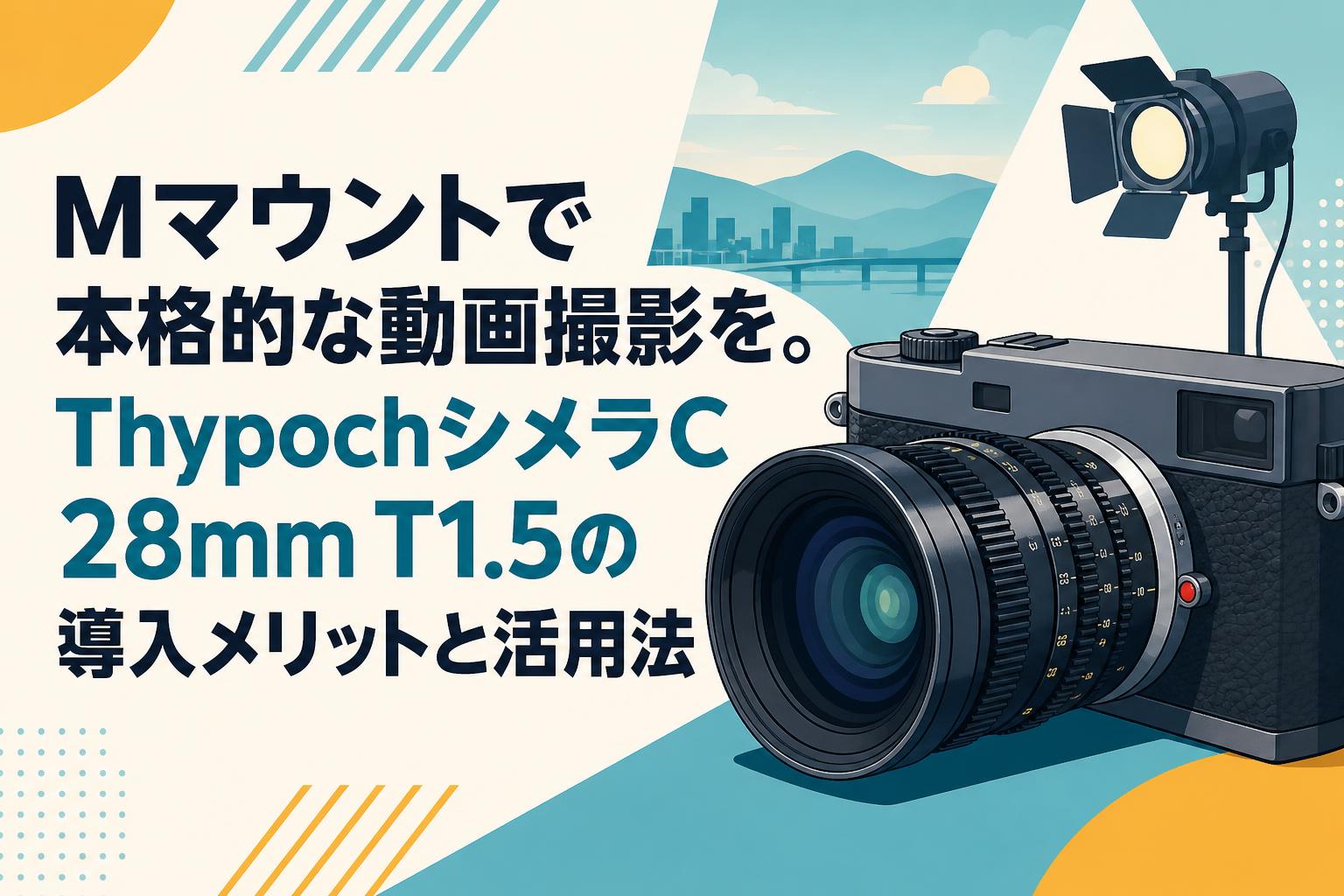 Mマウントで本格的な動画撮影を。ThypochシメラC 28mm T1.5の導入メリットと活用法