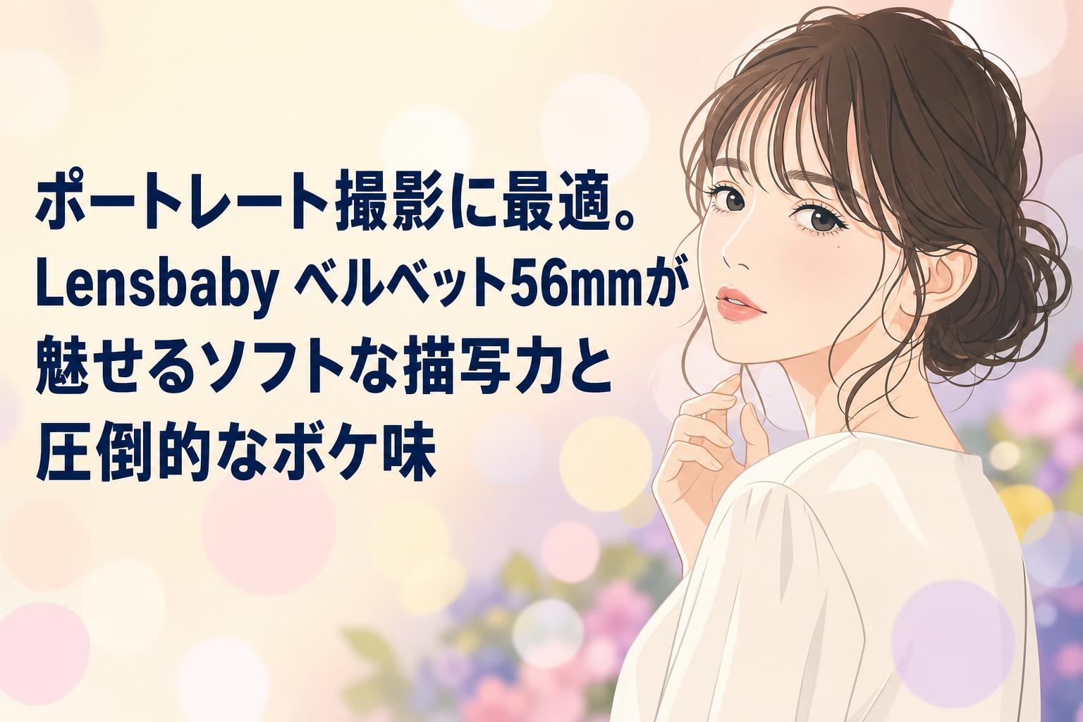 ポートレート撮影に最適。Lensbaby ベルベット56mmが魅せるソフトな描写力と圧倒的なボケ味