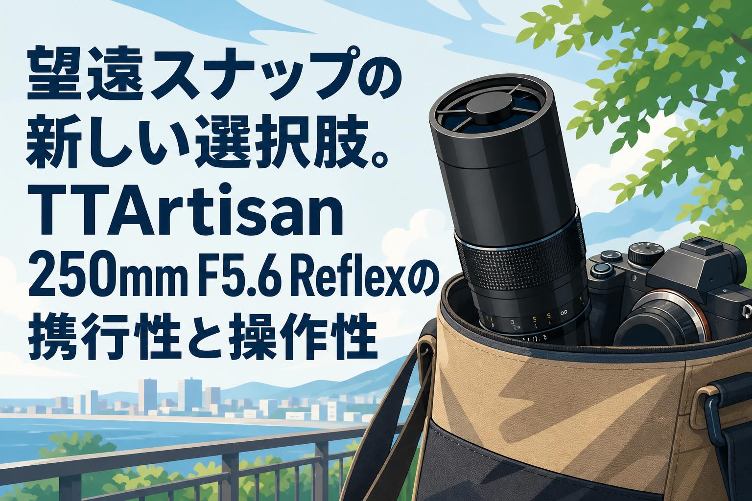 望遠スナップの新しい選択肢。TTArtisan 250mm F5.6 Reflexの携行性と操作性