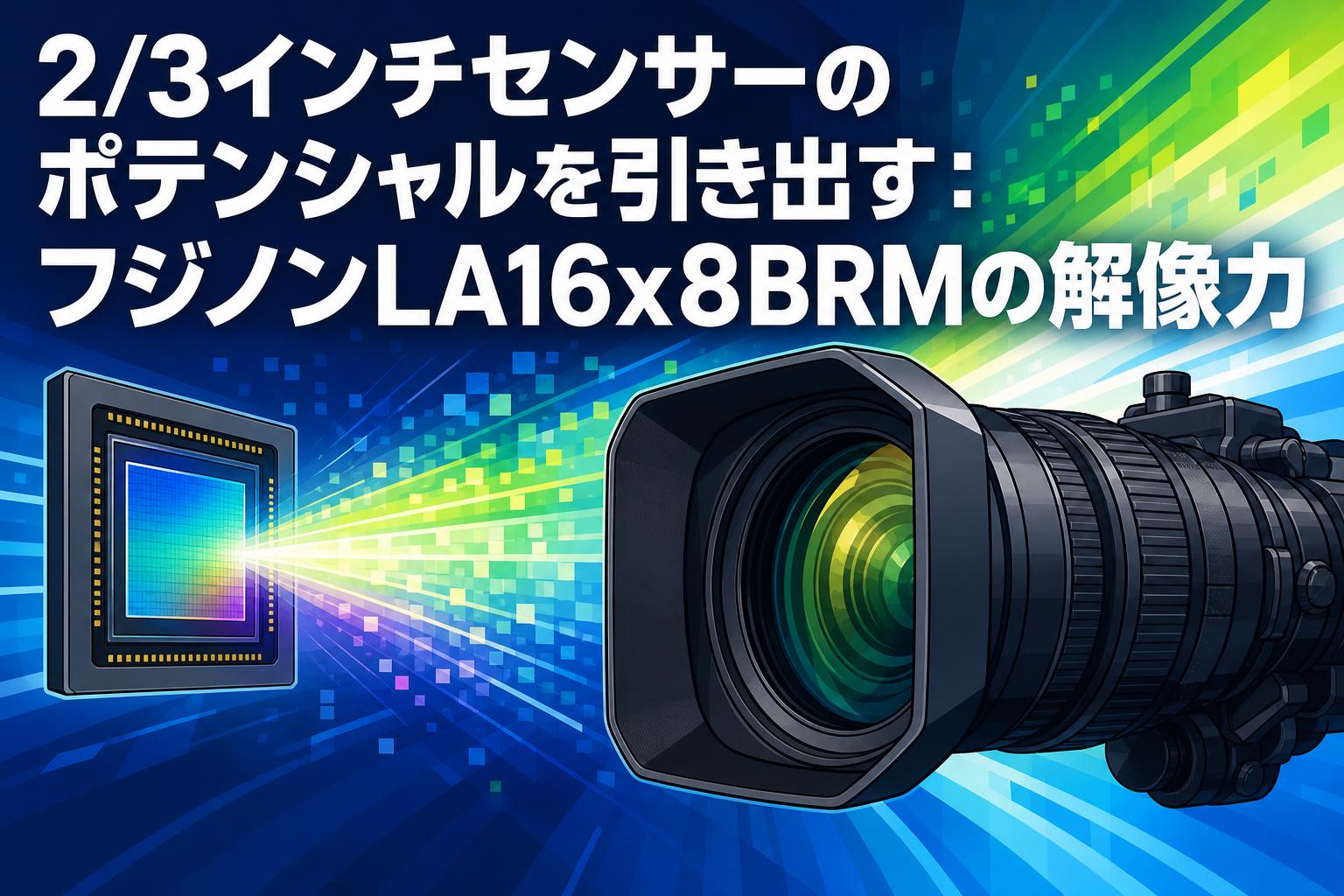 2/3インチセンサーのポテンシャルを引き出す：フジノンLA16x8BRMの解像力