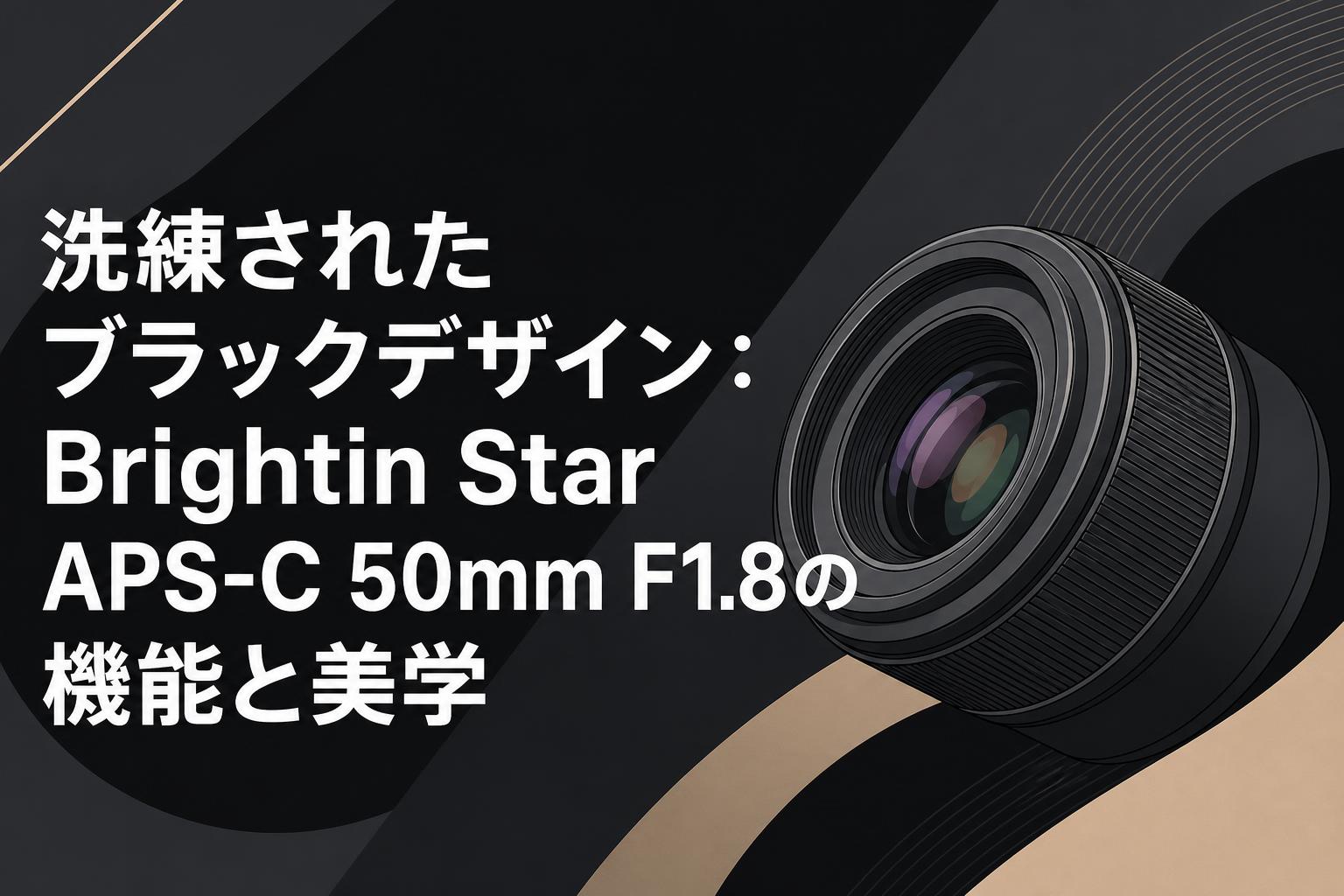 洗練されたブラックデザイン：Brightin Star APS-C 50mm F1.8の機能と美学