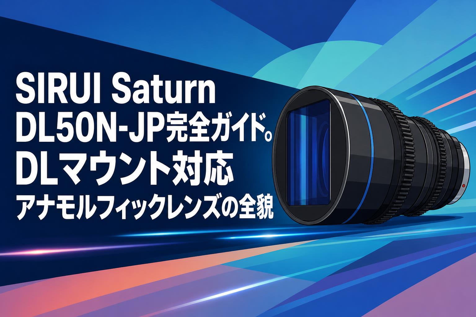 SIRUI Saturn DL50N-JP完全ガイド。DLマウント対応アナモルフィックレンズの全貌