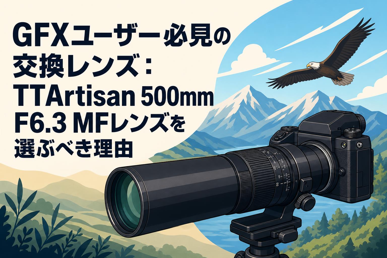 GFXユーザー必見の交換レンズ：TTArtisan 500mm F6.3 MFレンズを選ぶべき理由