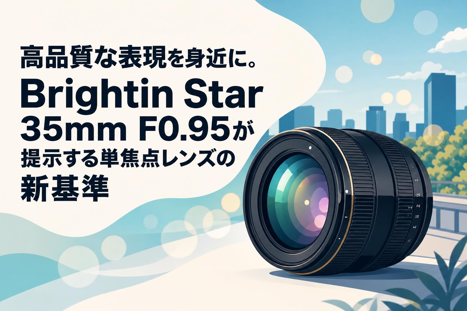 高品質な表現を身近に。Brightin Star 35mm F0.95が提示する単焦点レンズの新基準