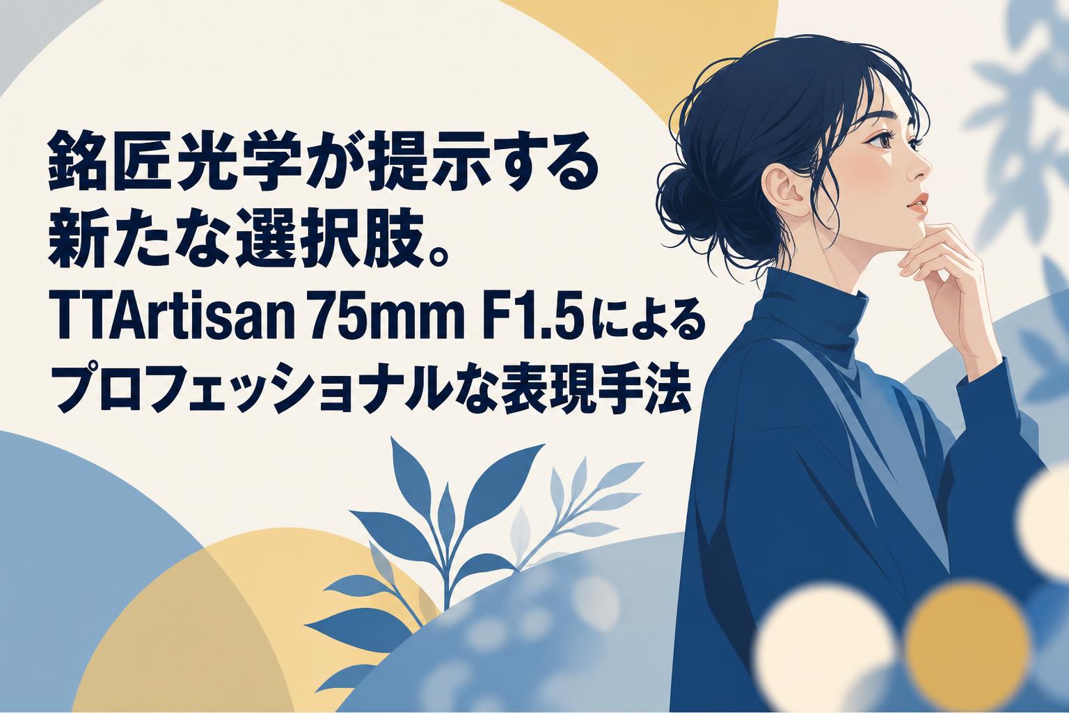 銘匠光学が提示する新たな選択肢。TTArtisan 75mm F1.5によるプロフェッショナルな表現手法
