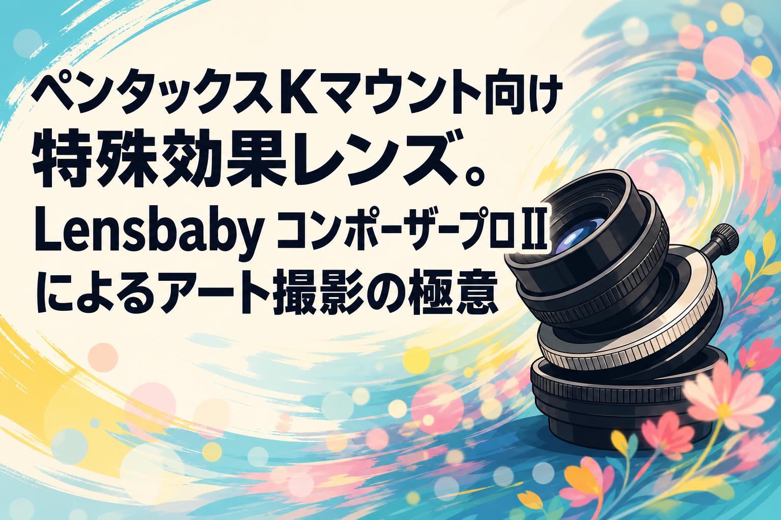 ペンタックスKマウント向け特殊効果レンズ。Lensbaby コンポーザープロⅡによるアート撮影の極意